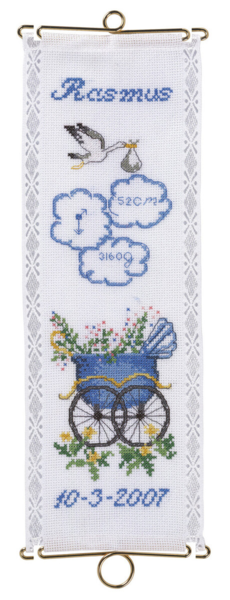 Borduurpakket Doop Rasmus 12 x 35 cm m/5188/12