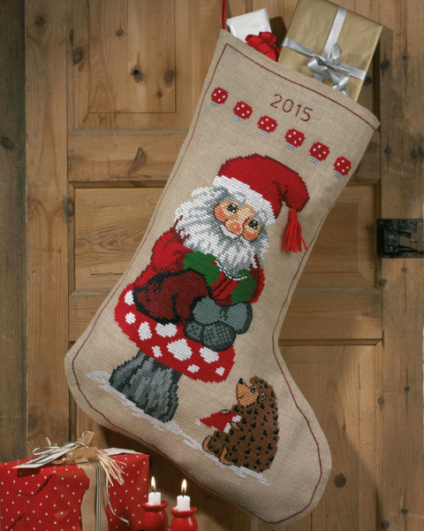 Borduurpakket Kabouter en Egel 60 x 84 cm