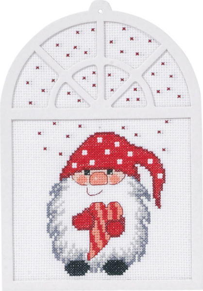 Borduurselkit Kerstman 15 x 20 cm