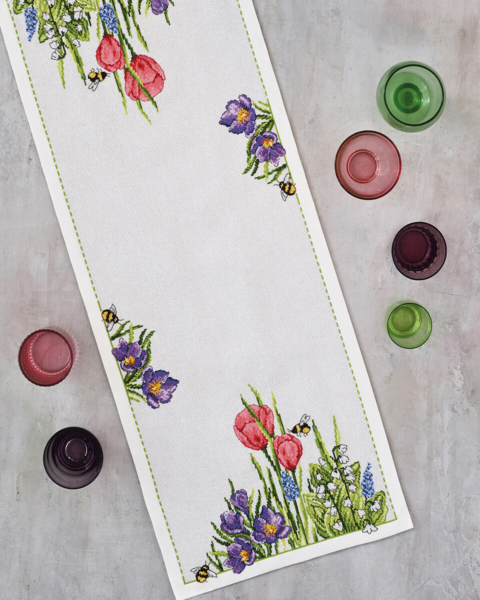 Borduurpakket Lentetijd 34 x 86 cm