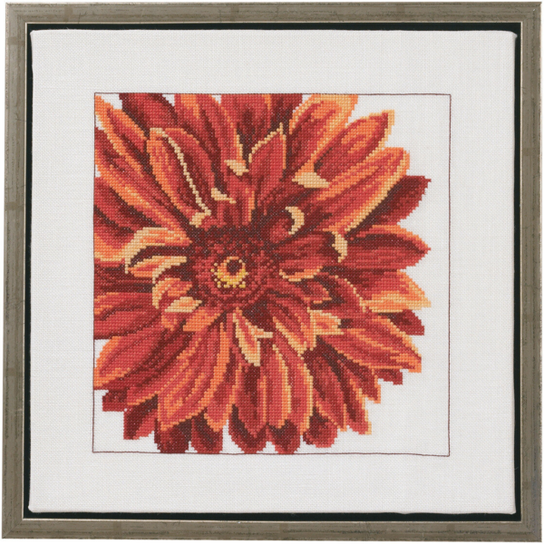 Borduurpakket Dahlia 30 x 30 cm