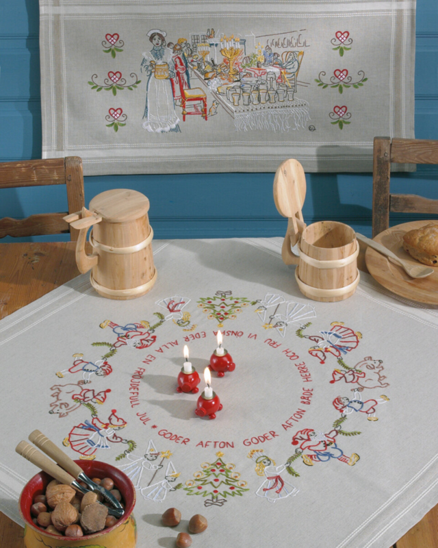 Borduurpakket Kerstavond 80 x 40 cm