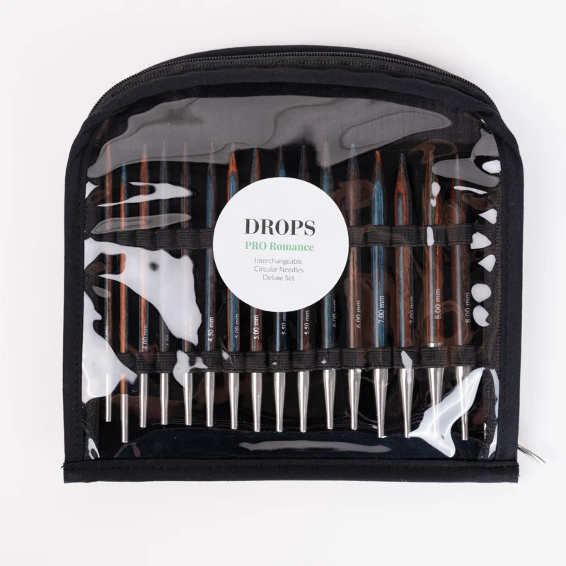 DROPS Pro Romance Verwisselbare Rondbreinaalden Deluxe Set