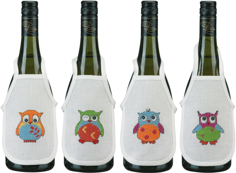 Borduurpakket Uilen 10 x 15 cm