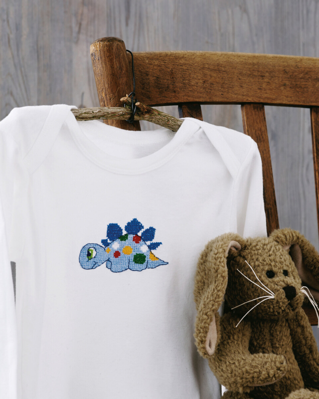 Borduurpakket Dino 7 x 9 cm