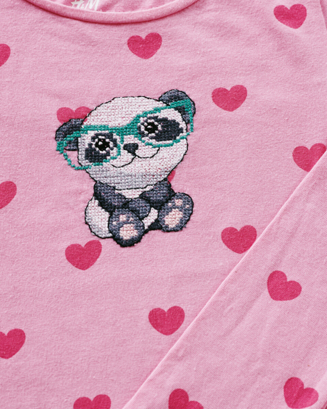 Borduurkit Panda 7 x 9 cm