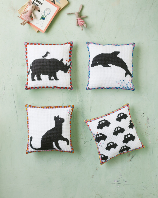 Borduurpakket Kat 27 x 27 cm