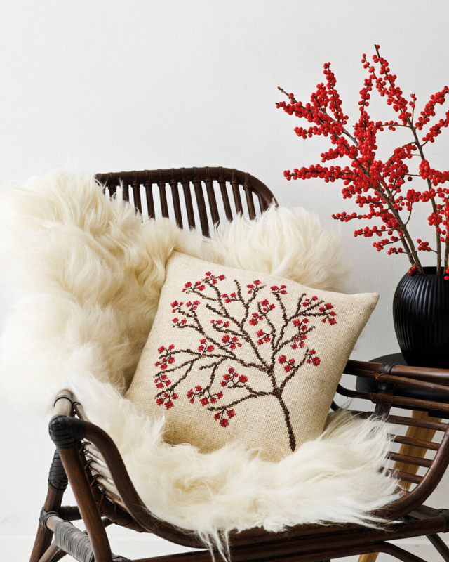 Borduurpakket Winterweer 40 x 40 cm