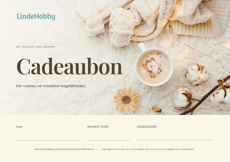 Cadeaukaart van LindeHobby.nl