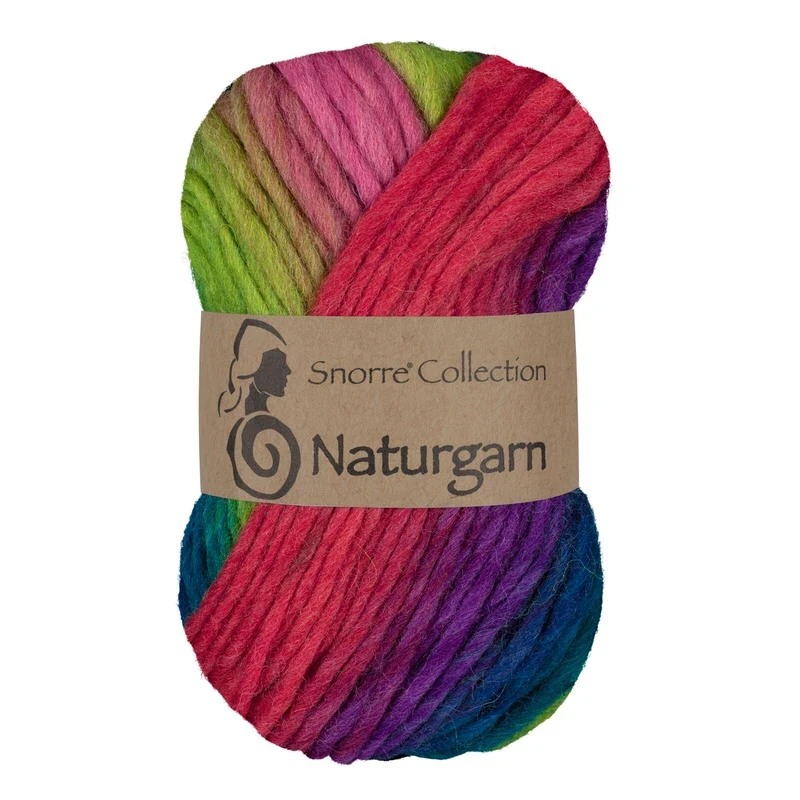 Viking Snorre Naturgarn 638 Multi groen/roze