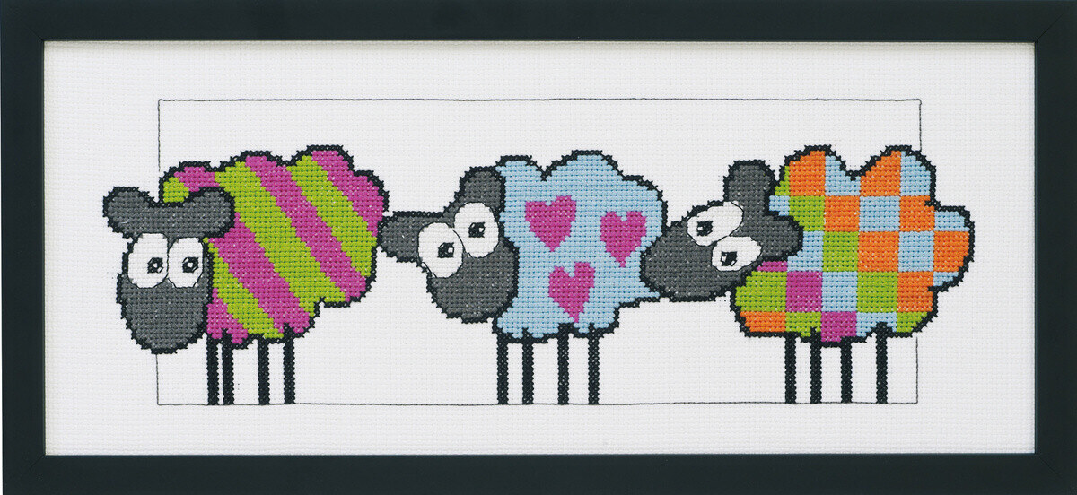 Borduurpakket Schapen R5496 36 x 15 cm