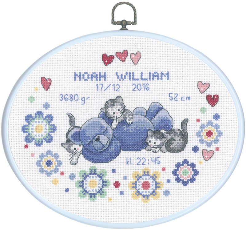 Borduurpakket Noah William M5958/03 20 x 26 cm