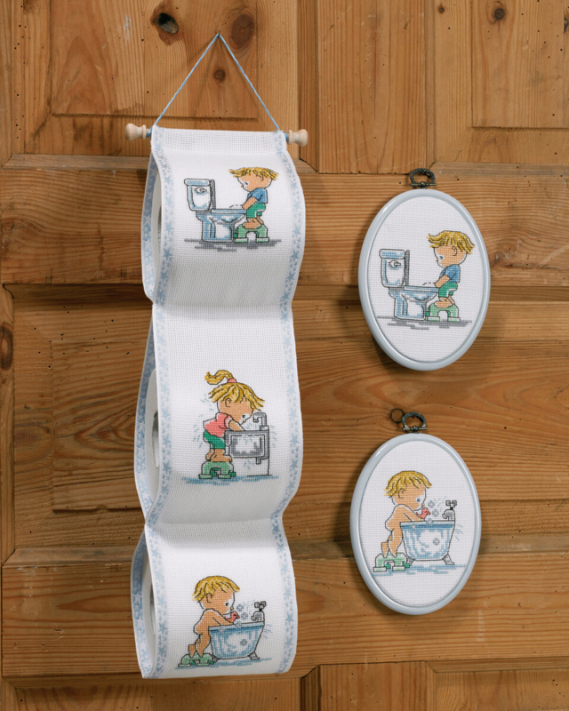 Borduurpakket Spelen in bad M5964/03 11 x 15 cm