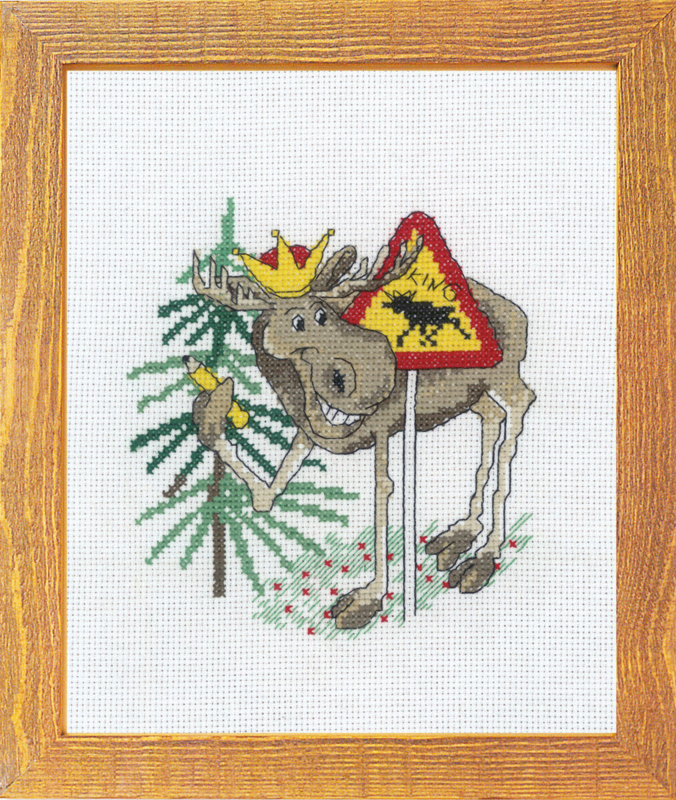 Borduurpakket Eland de Koning 15 x 20 cm