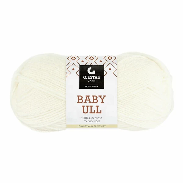 Gjestal Baby Ull 0017 Half gebleekt wit