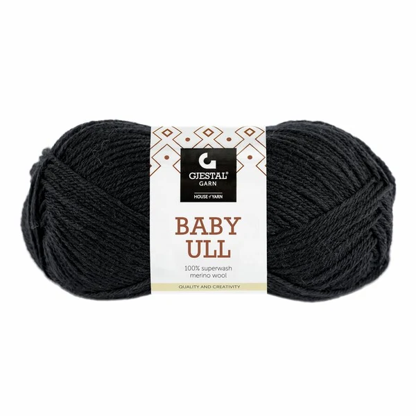 Gjestal Baby Ull 0090 Sorteren