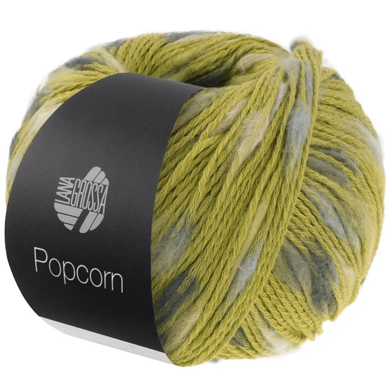 Lana Grossa Popcorn 14 Pistache/lichtbeige/zachtgrijs/donkergrijs