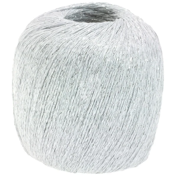 Lana Grossa Brillino 10 Wit/Zilver