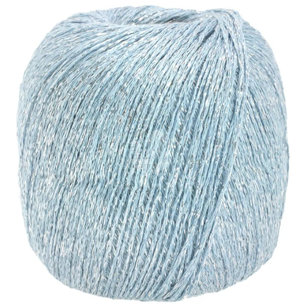 Lana Grossa Brillino 22 Lichtblauw/Zilver