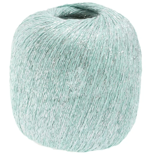 Lana Grossa Brillino 11 Pastelgroen/Zilver