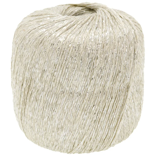 Lana Grossa Brillino 32 Crème/Zilver