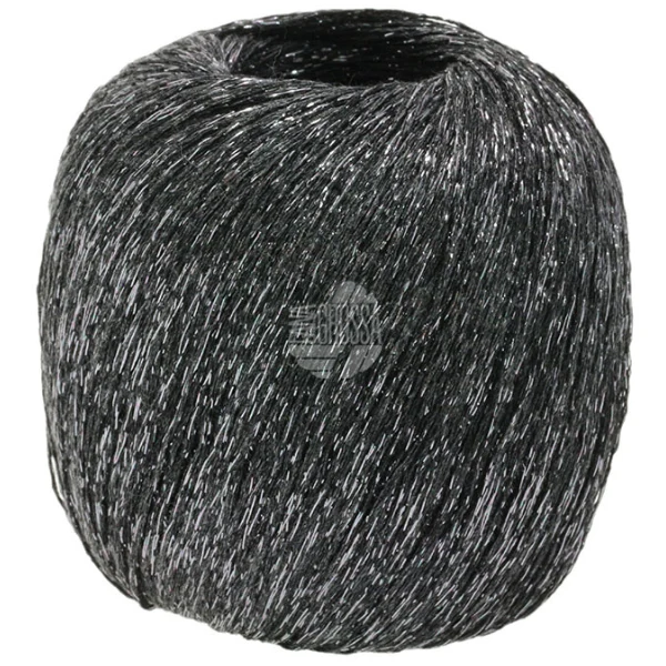 Lana Grossa Brillino 18 Donkerbruin/Zilver