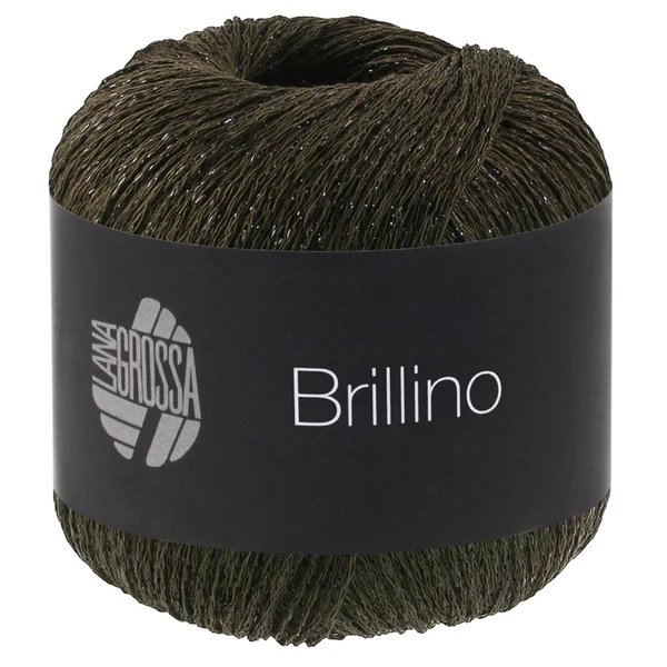 Lana Grossa Brillino 52 Zwart/Bruin
