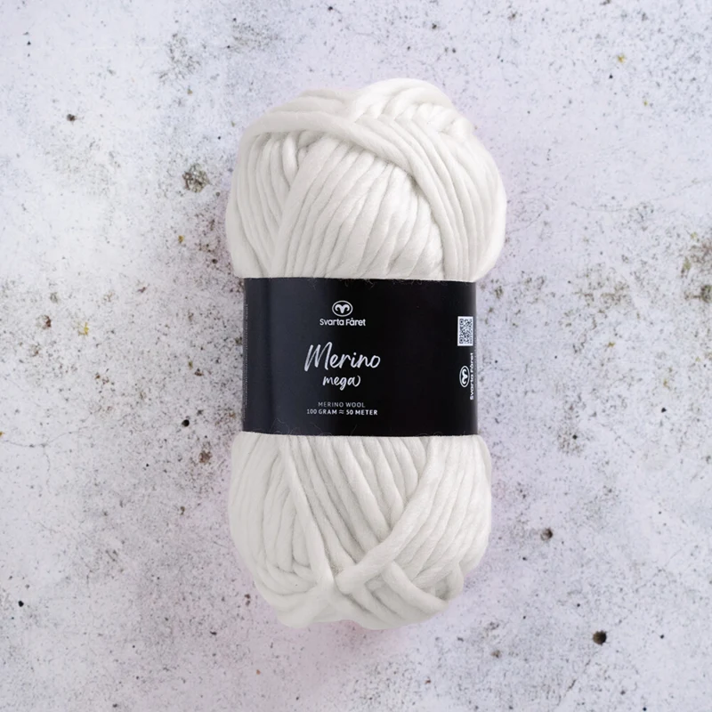 Svarta Fåret Merino Mega 12 Natuurlijk wit