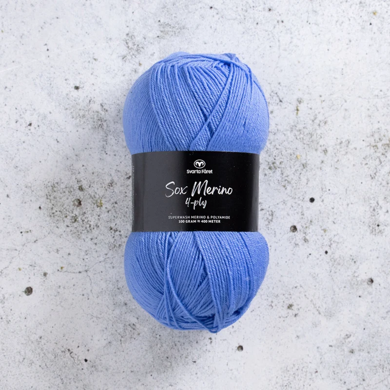 Svarta Fåret Sox Merino 4 ply 03 Studioblauw