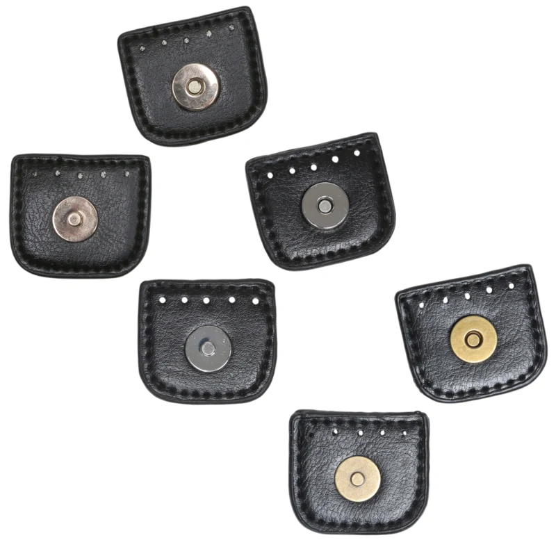 Go Handmade Magnetische Druksluiting 4 cm Zwart met goud, zilver en brons