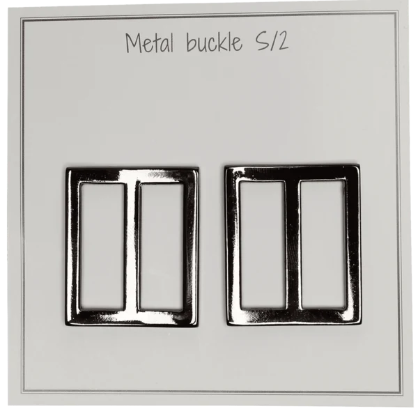 Go Handmade Metalen Gesp 31 x 28 mm, Donkergrijs