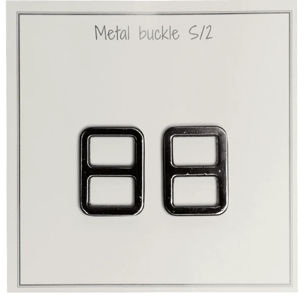 Go Handmade Metalen Gesp 25 x 19 mm, Donkergrijs