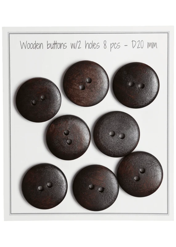 Go Handmade Houten Knopen - UFO (8 st) 20 mm
