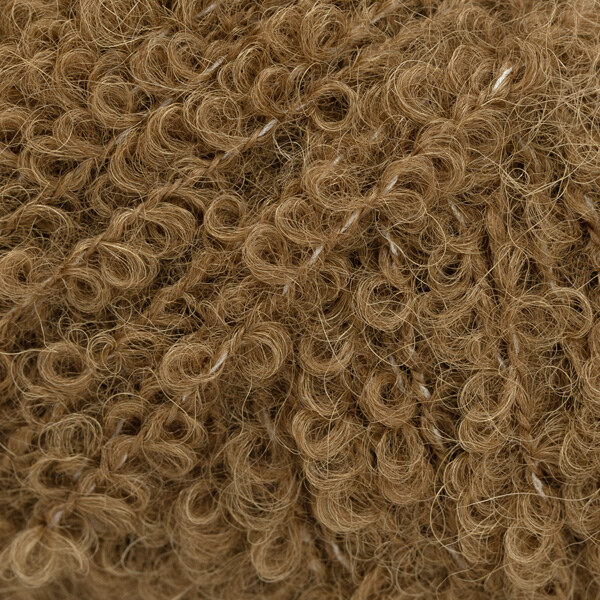 Alpaca Bouclé Kastanje (Uni Colour)
