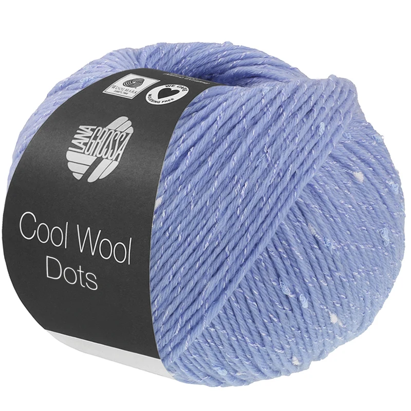 Lana Grossa Cool Wool Dots 01 Lichtblauw