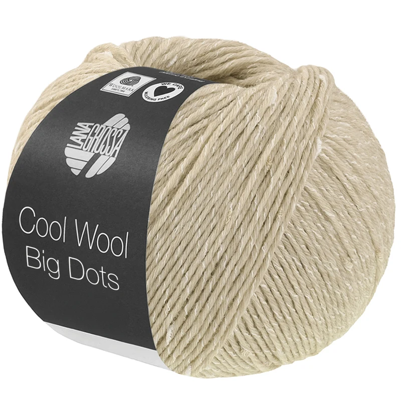 Lana Grossa Cool Wool Big Dots 112 Naturel