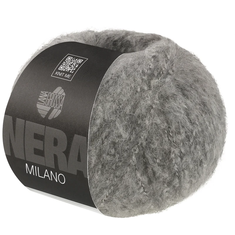 Lana Grossa Milano 01 Grijs gemêleerd