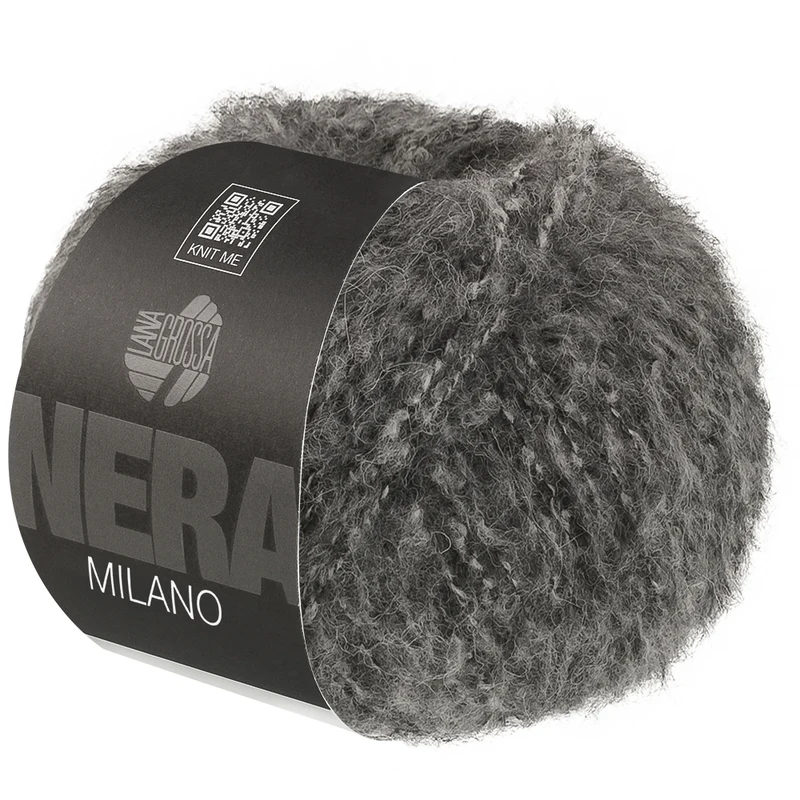 Lana Grossa Milano 02 Donkergrijs gemêleerd
