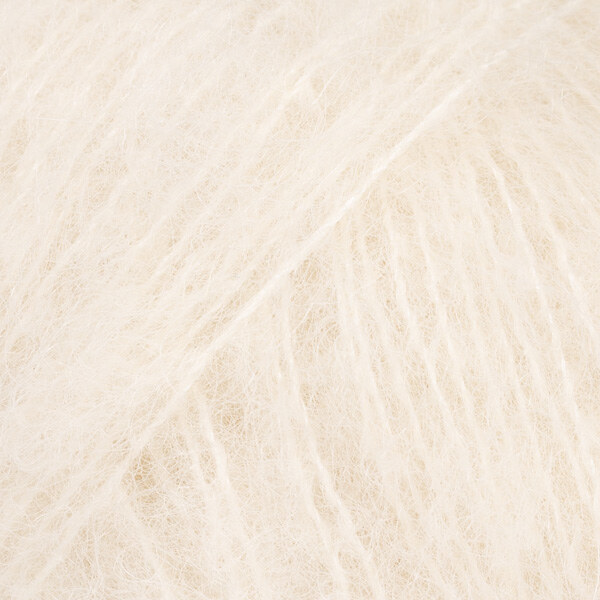 DROPS Brushed Alpaca Silk 01 Naturel (Uni Colour)
