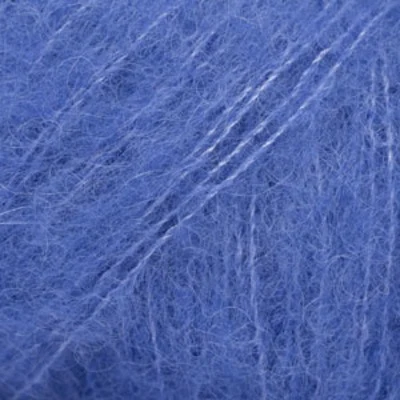 DROPS BRUSHED Alpaca Silk 26 Kobalt blauw (Uni colour)
