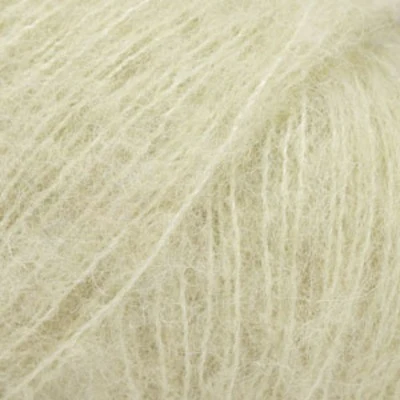 DROPS BRUSHED Alpaca Silk 27 Regenwoud dauw (Uni colour)