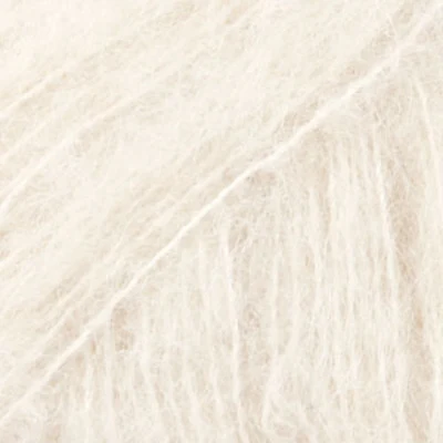 DROPS BRUSHED Alpaca Silk 01 Natuur (Uni colour)