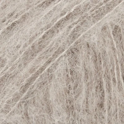 DROPS BRUSHED Alpaca Silk 02 Lichtgrijs - Bruinachtige tint (Uni colour)