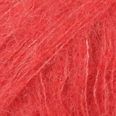 DROPS BRUSHED Alpaca Silk 06 Koraal (Uni colour)
