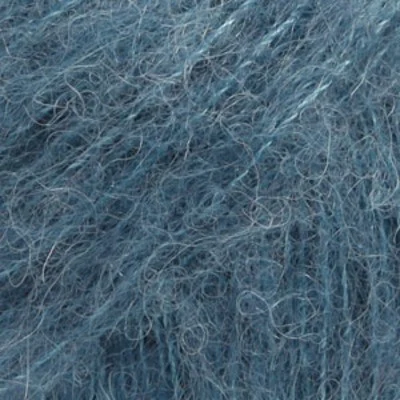 DROPS BRUSHED Alpaca Silk 25 Staalblauw (Uni colour)