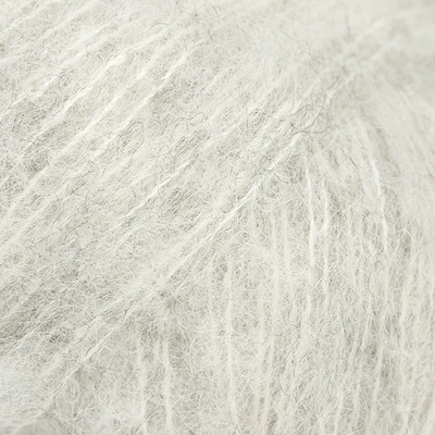 DROPS BRUSHED Alpaca Silk 35 Parelgrijs (Uni colour)