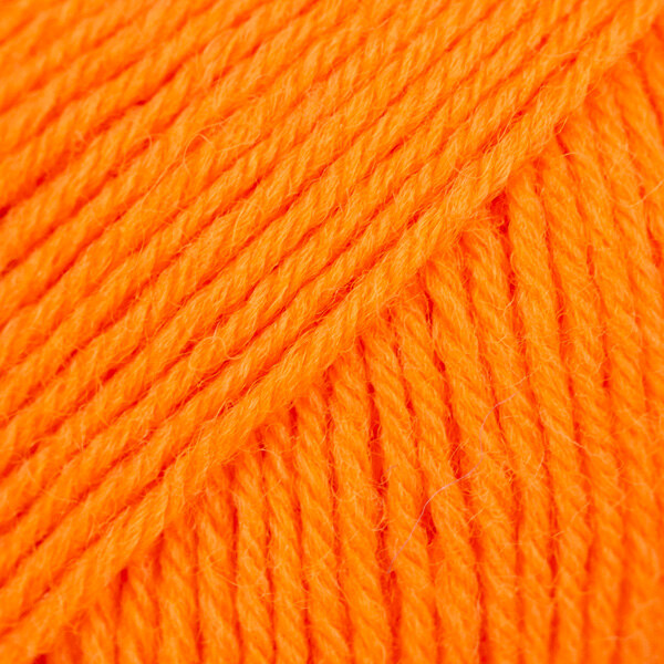 DROPS Fabel Uni Colour 119 Elektrisch oranje