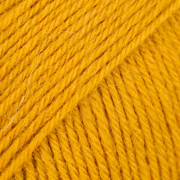 DROPS Fabel Uni Colour 111 Mosterdgeel