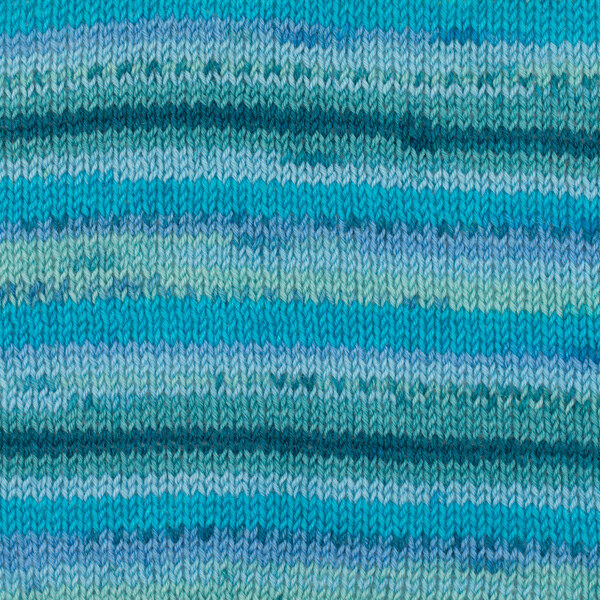 DROPS Fabel Print 340 Blauwe lagune