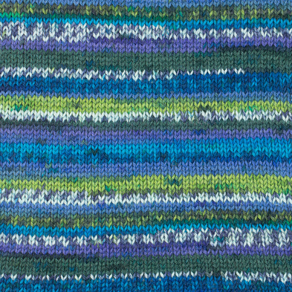 DROPS Fabel Print 677 Groen turkoois